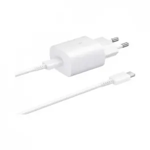 SAMSUNG CARGADOR Y CABLE 25W TIPO C - C BLANCO