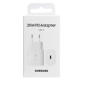 ADAPTOR SAMSUNG TIPO C 25W ORIGINAL BLANCO