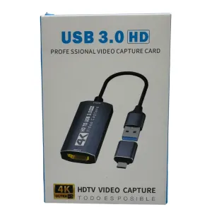 CAPTURADORA DE VIDEO USB 3.0 HD CABLE