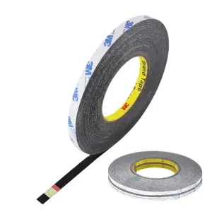 CINTA DOBLE CARA 3M NEGRO 5MM