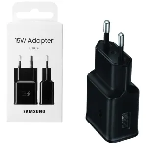 SAMSUNG CARGADOR 15W USB A - TIPO C NEGRO