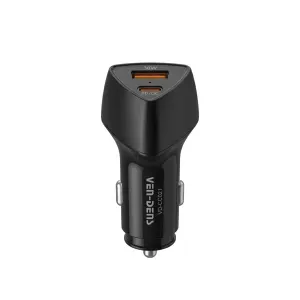 VEN-DENS CARGADOR COCHE 38W DOBLE PUERTO VD-CC021