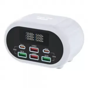 Relife RL-309U PANTALLA DIGITAL CARGADOR USB DE 6 PUERTO