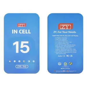 PANTALLA IPHONE 15 ZY INCELL FHD COF BLACK
