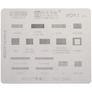 STENCIL  DISPLAY IC IPHONE X TO 17 AMAOE