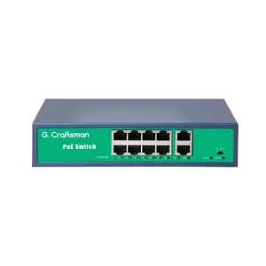 SWITCH DE RED POE 8+2 PUERTOS - GC-Q82A