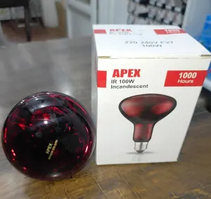Infrared Bulb Apex - 100 watt
