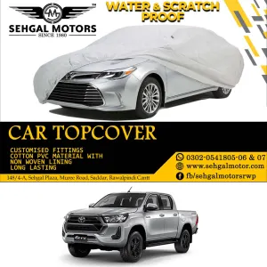 Toyota Hilux Revo Top Cover Microfiber Black Model 2017-2022