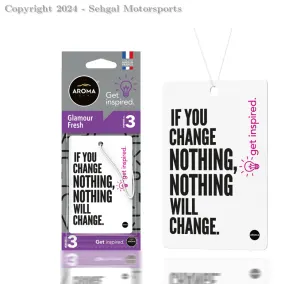 Aroma Get Inspired Perfumed Hanging Card (Glamour Fresh )
