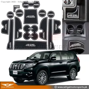 Toyota Prado FJ150 Interior protection Mat Black White Model 2014-2020