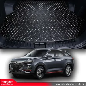 Changan Oshan X7 7D Eco Trunk Mat Black with Red Stitch Model 2021-2022