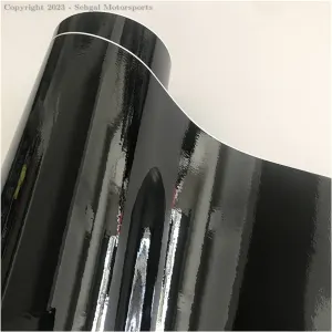 COLOR CARD PET Ninyle WRAPPING Film PINO BLACK Running Feet (1x5')