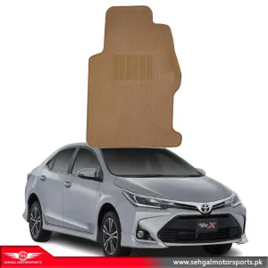 Toyota Corolla Latex Rubber Mat Beige Model 2017-2021