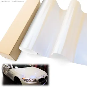Color Card PET Ninyle Wrapping Film Pearls White (1x5 feet)