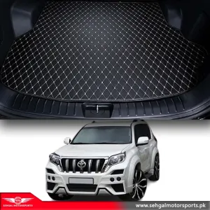 Toyota Prado FJ150 7D Eco Trunk Mat Black with Beige Model 2009-2020