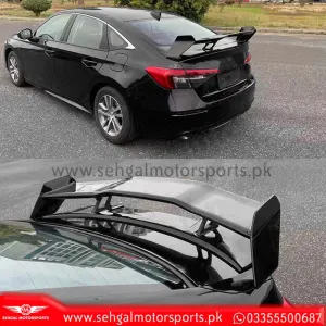 Honda Civic Trunk Spoiler Sports Style Unpainted Model 2022-2023