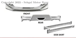 Toyota CH-R Back Body Kit and Side Skirts Unpainted