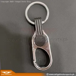 Full Metal Hook Key Chain Chrome