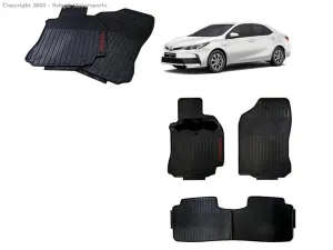 Toyota Corolla Rubber Mat  Black Model 2015-2021