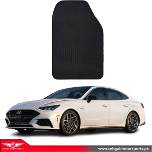 Hyundai Sonata Latex rubber Mat Black Model 2019-2022