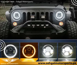 Wrangler Hollow Neon Head Light 16 LED C24-01 China (Pair)