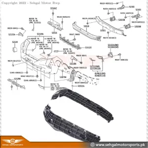 Toyota Land Cruiser Fj200 Front Bumper Spacer Model 2012-2018
