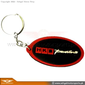 HKS Power Rubber Key Chain Black & Red