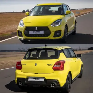 Suzuki Swift Body Kit (F+B) Sports Style Carbon Fiber (Unpainted) Model 2022-2023