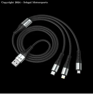 RONIN R-305 3 IN 1 CHARGING CABLE. 2.4A.