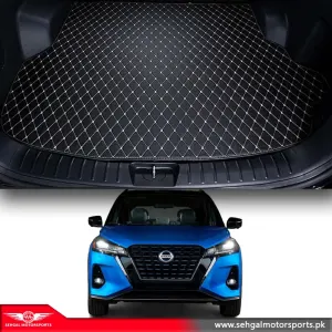 Nissan Kicks 7D Eco Trunk Mat Black with Beige Model 2021-2022