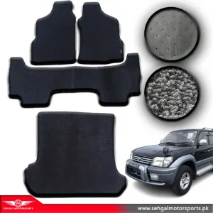 Toyota Prado FJ90 Carpet Floor Mat Special Black/Gray Model 1996-2002