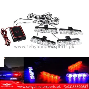 Police Flasher Light with Remote / Wireless Grill Light (159 A 12V ) Red / Blue