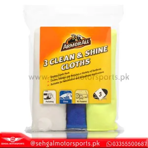 Armor All  Clean & shine Cloths Pack of 3