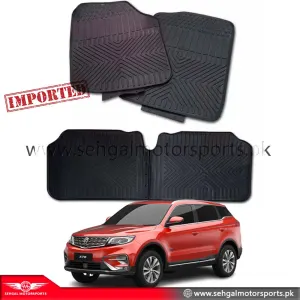 Proton X70 Rubber Floor Mat Black (Imported) Model 2020-2022