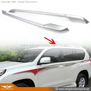 Toyota Prado FJ150 Roof Rail Silver Model 2018