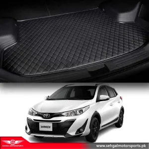 Toyota Yaris 7D Eco Trunk Mat Black With Black Stitch Model 2020-2021
