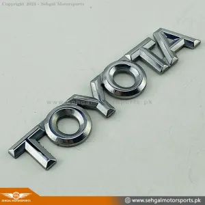 Corolla Trunk Monogram "TOYOTA" Model: 2009-2023 Chrome Genuine