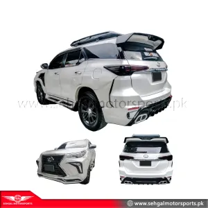 Toyota Fortuner Body Kit Lexus Style V3 Model 2016-21 White