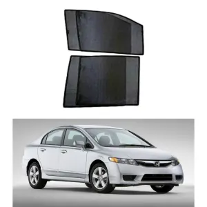 Honda civic side Sunshade Black without Logo Model 2008-2012