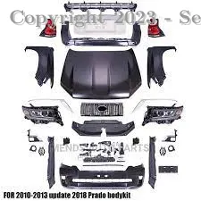 Toyota Prado Fj150 2009-2016 Conversion Without Head Light and Back Light Model 2017-2023