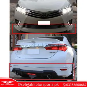 Toyota Corolla Double Exhaust Complete Body Kit Taiwan- Model 2014-2017