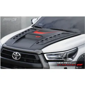 Toyota Hilux Revo Bonnet Scoop GT Style White (Thailand) Model 2017-2021