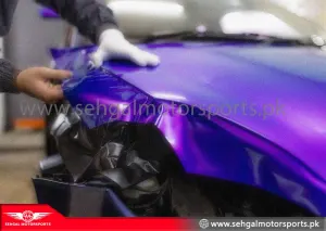 Body Wrapping Vinyl Film Glossy Shine Black KBK-9571 per Running Feet (1x5)