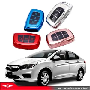 Honda City Grace Fancy TPU Silver Key Cover Model 2022-2023