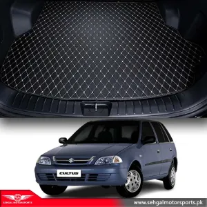 Suzuki Cultus 7D Eco Trunk Mat Black With Beige Model 2007-2017
