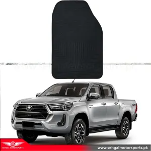 Toyota Hilux Revo Rubber Floor Mat Black Model 2017-2023