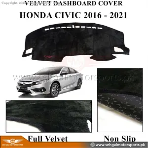 Honda civic Dashboard Mat Velvet Fur  |  Model 2017-2021