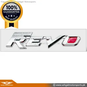 Revo Side/Trunk Monogram "REVO" Chrome Genuine