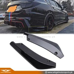 Civic Back Bumper Splitter 2PCS Glossy Black Model 2016-2021