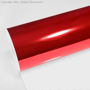 Color Card PET Ninyle Wrapping Film Stain Red 1 Running Foot (1x5)